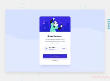 Order summary component